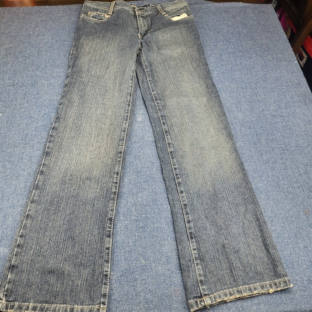 JNCO Premium Riley Bootcut Jeans Blue Low Rise W16 Time Resistant Denim Y2K 90's